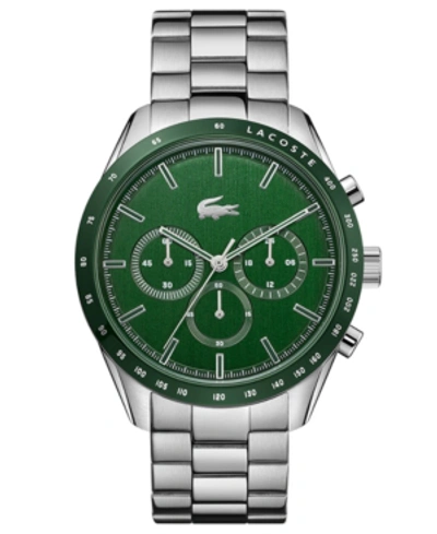 Shop Lacoste Men's Boston Stainless Steel Bracelet Watch 42mm