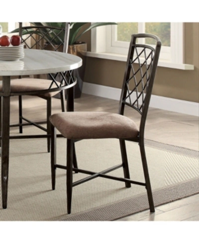 Shop Acme Furniture Aldric Side Dining Chair, Set Of 2 In Black