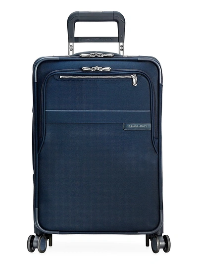 Shop Briggs & Riley Men's Baseline Domestic Expandable Spinner Carry-on In Navy