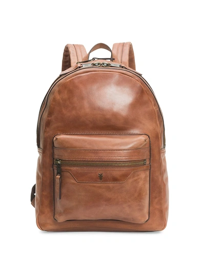 Shop Frye Men's Holden Leather Backpack In Whiskey