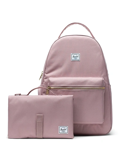 Shop Herschel Supply Co Nova Sprout Baby's Easy Change Diaper Bag Backpack In Pink