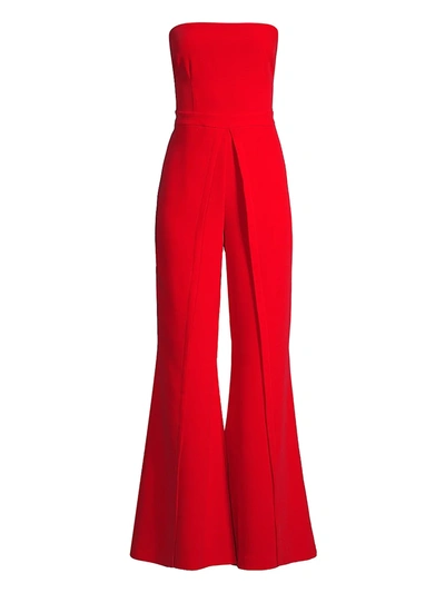 Shop Likely Women's Trista Strapless Jumpsuit In Scarlet