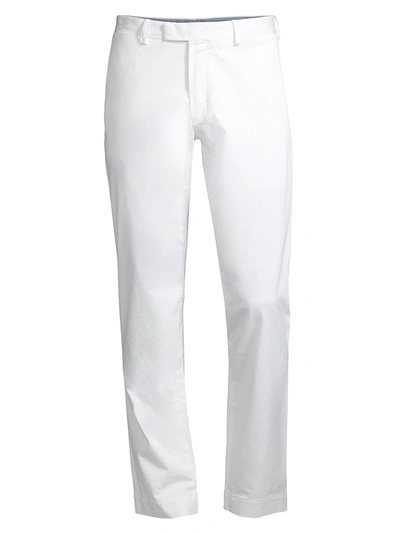 Shop Polo Ralph Lauren Men's Flat-front Pants In White