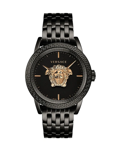 Shop Versace Palazzo Empire Black Ip Bracelet Watch