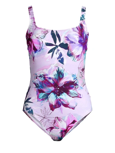 Shop Gottex Swim Women's Primrose Floral One-piece Swimsuit In Neutral