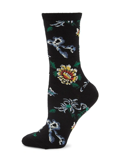 Shop Natori Women's Woodland Socks In Black