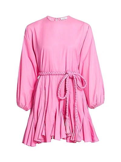 Shop Rhode Women's Ella Pleated Dress In Cupid Pink