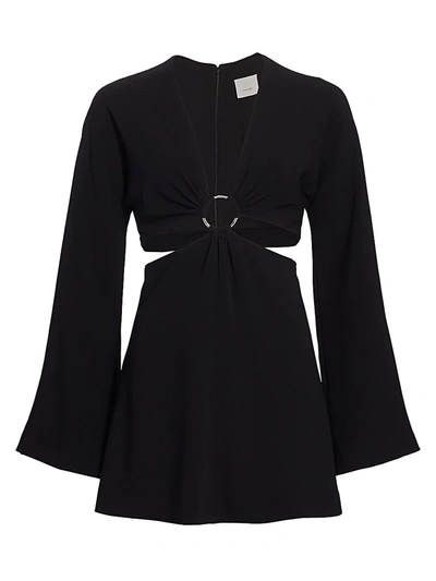 Shop Cinq À Sept Women's Sola Ring Cutout Dress In Black
