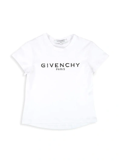 Shop Givenchy Little Girl's & Girl's Logo Cotton T-shirt In White