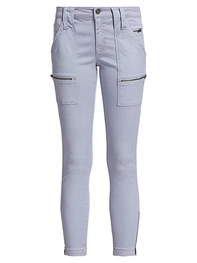 Shop Joie Women's Park Mid-rise Zip Pocket Skinny Jeans In Even Tide