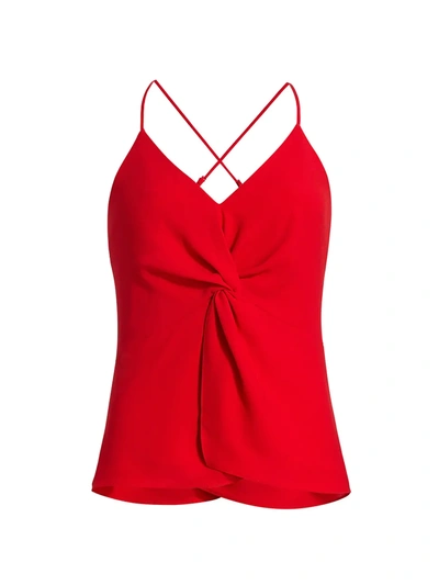 Shop Bailey44 Women's Paint The Town Elize Knotted Camisole In Lipstick