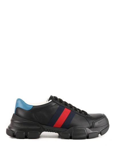 Shop Gucci Nathane Sneakers In Black