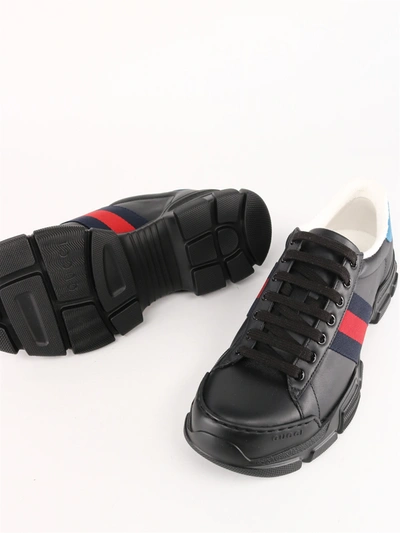 Shop Gucci Nathane Sneakers In Black
