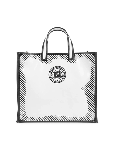 Shop Fendi Women's Large Joshua Tote In White