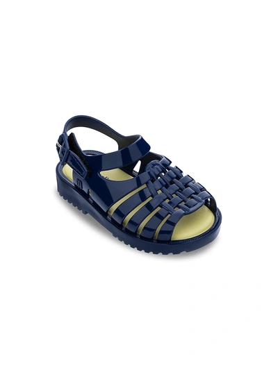 Shop Mini Melissa Baby's & Little Girl's Francxs Glittered Sandals In Blue Yellow