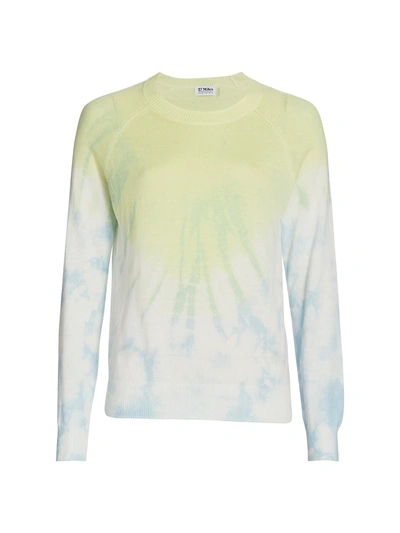 Shop 27 Miles Malibu Jojo Tie-dye Sweater In Riviera