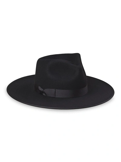 Shop Lack Of Color Women's Noir Wool Rancher Hat In Black