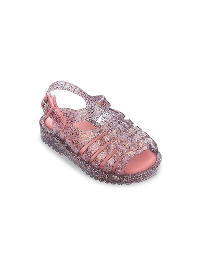 Shop Mini Melissa Baby's & Little Girl's Francxs Glittered Sandals In Pink Multi