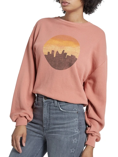 Shop Current Elliott Women's The Heritage Graphic Sweatshirt In Desert Bloom