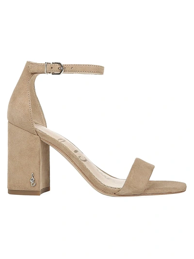 Shop Sam Edelman Women's Daniella Suede Sandals In Oatmeal