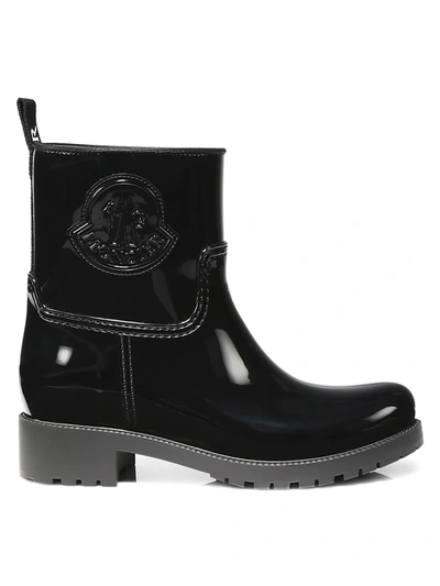 Shop Moncler Women's Ginette Rubber Boots In Black