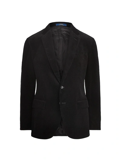 Shop Ralph Lauren Men's 12 Wale Corduroy Suit Jacket In Black