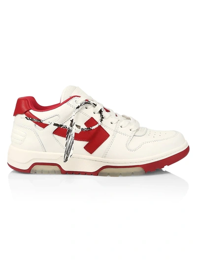 Shop Off-white Out Of Office Low-top Sneakers In White Red