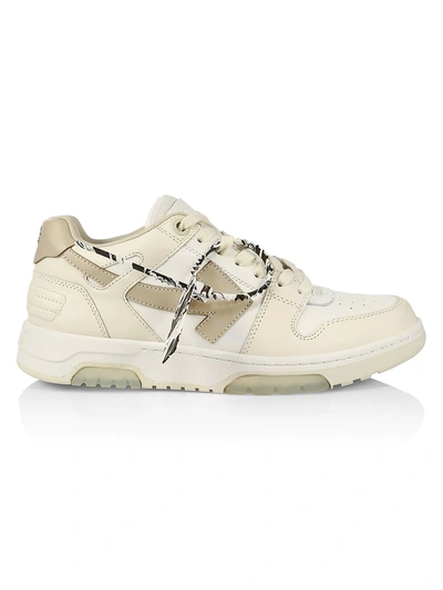 Shop Off-white Men's Out Of Office Low-top Sneakers In White Cream