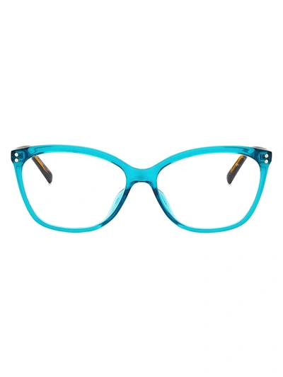 Shop Kate Spade Women's Milena 55mm Blue Block Cat Eye Glasses In Teal
