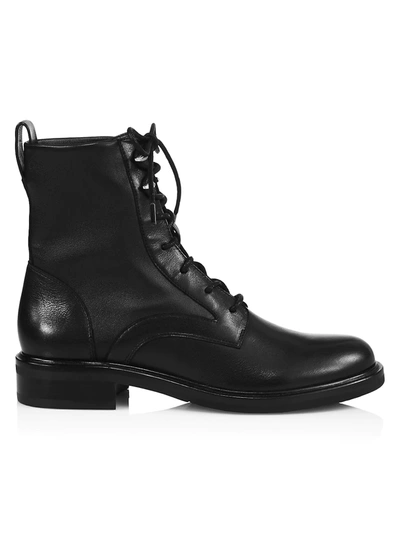 Shop Rag & Bone Slayton Leather Combat Boots In Black