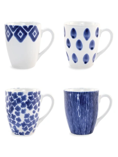 Shop Vietri Viva Santorini 4-piece Assorted Ceramic Mug Set