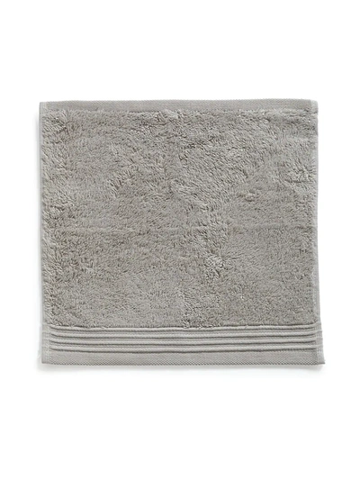 Shop Peacock Alley Terry Loop Corded Dobby-border Wash Cloth In Flint