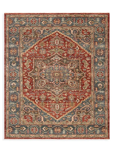 Shop Safavieh Samarkand Wool Hand-knotted Rug In Red Blue