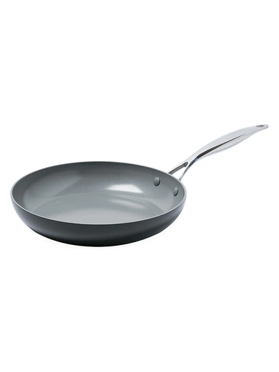 Shop Greenpan Valencia Pro Ceramic & Stainless Steel Nonstick Fry Pan In Grey