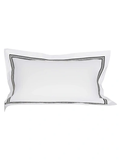 Shop Frette Triplo Popeline 250 Thread Count Sham In White Black