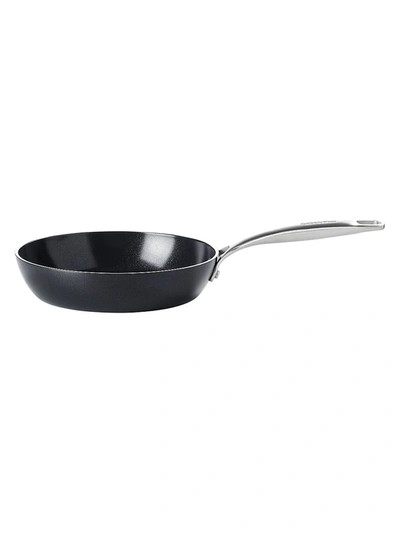 Shop Greenpan Searsmart 8-inch Stainless Steel & Ceramic Fry Pan In Black