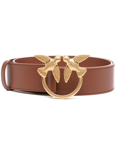 Shop Pinko Brown Leather Belt