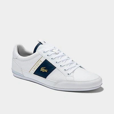 Shop Lacoste Men's Chaymon 120 Casual Shoes In White/navy