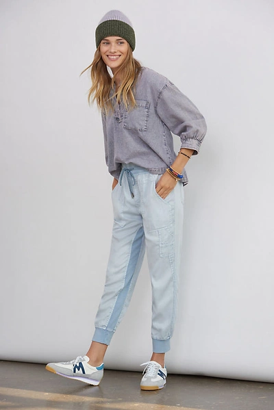 Shop Anthropologie The Nomad Joggers In Blue