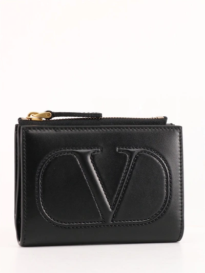 Shop Valentino Vlogo Wallet Black