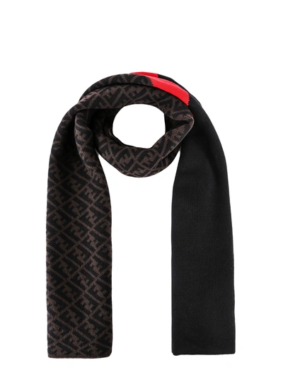 Shop Fendi Scarf In Brown