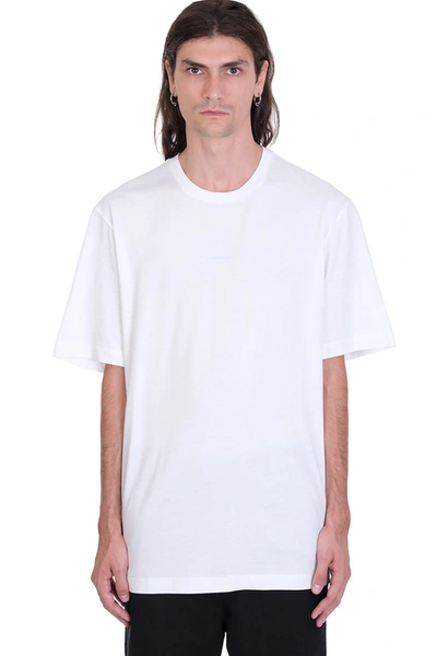 Shop Oamc Mark T-shirt In White Cotton
