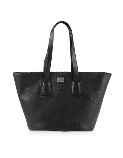 Shop Blumarine Black Tote Bag W/logo