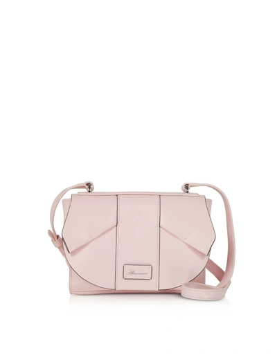 Shop Blumarine Olivia Small Pink Leather Crossbody Bag