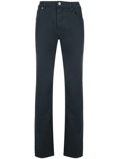 Shop Hand Picked Mid-rise Slim Fit Jeans In Blue