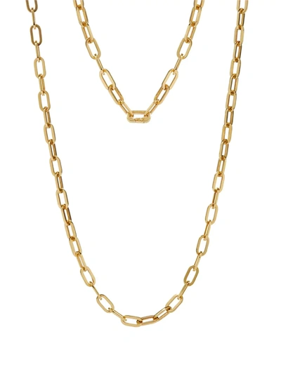 Shop Annoushka 18kt Yellow Gold Cable Chain Necklace