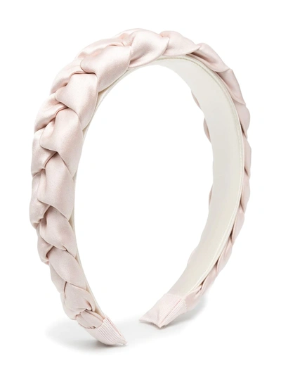 Shop Hucklebones London Braided-design Hairband In Pink