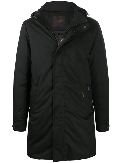 Shop Moorer Hooded Parka Coat In Black