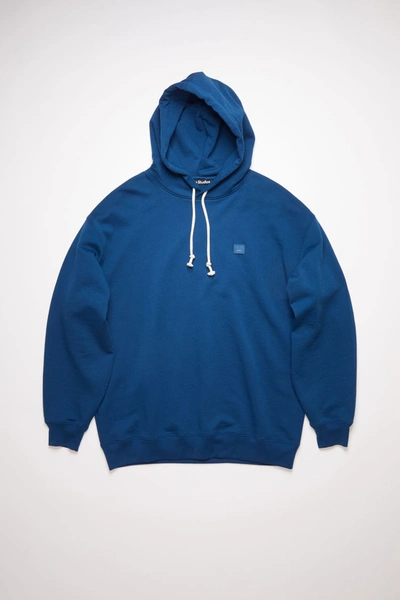 Shop Acne Studios Hooded Sweatshirt Teal Blue