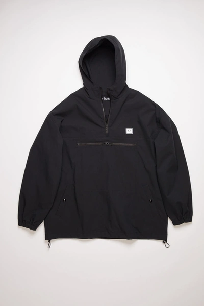 Shop Acne Studios Hooded Anorak Jacket Black